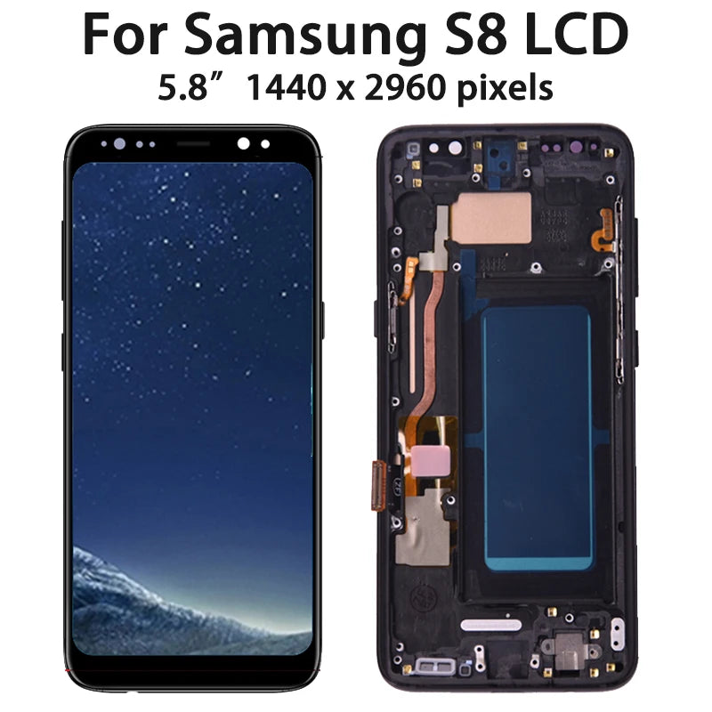 High-quality Samsung S9 LCD display and touch digitizer kit for seamless replacement and easy installation.