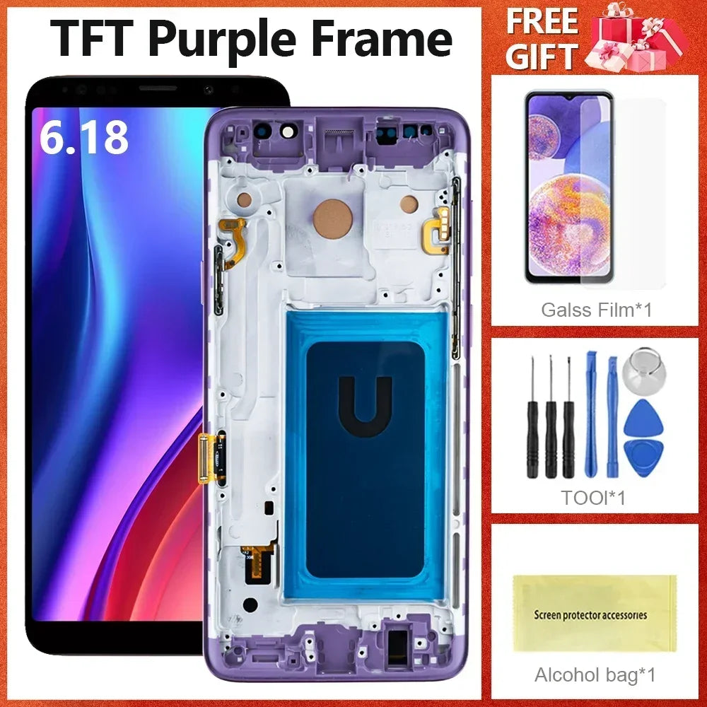 Complete LCD Kit for Samsung Galaxy S9 Plus - Tools, Tempered Glass Included
