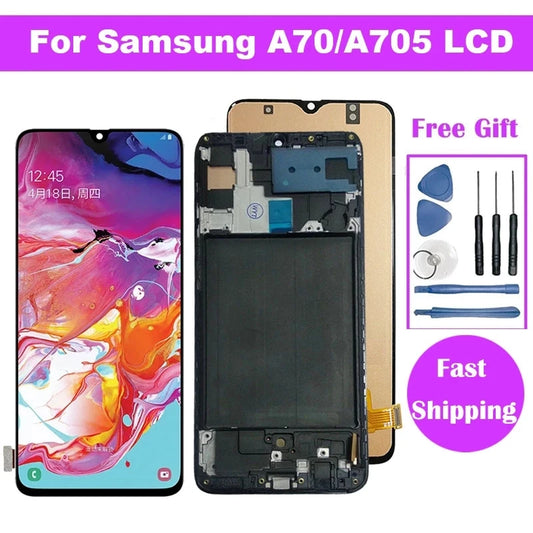 Samsung Galaxy A70 Incell LCD & Touch Screen Replacement with Frame
